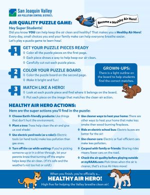 Air Quality Puzzle Game